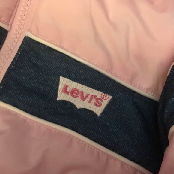 24months Levi’s Pink Baby Girl Zipper Jacket With Hoodie - Picture 2 of 5